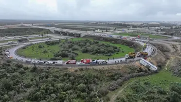 Otobüsün çarpma anı ve enkaz görüntüsü