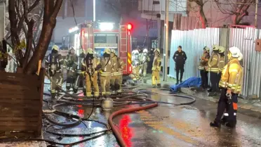 Yangın sonrası söndürülen bölge