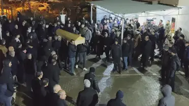 Yangın sonrası evin dış görünümü