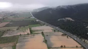 Menteşe'de sağanak sonrası oluşan heyelan