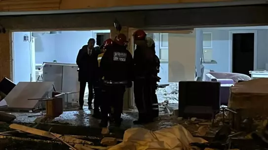 Patlama sonrası mutfak alanı