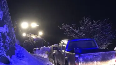 Şırnak’ta Karla Kapalı Köyde Çocuk Hastaneye Ulaştırıldı