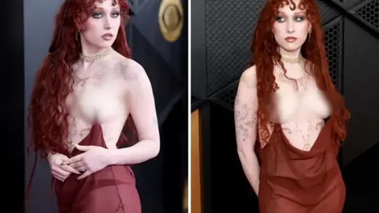 Grammy Kırmızı Halısında Cesur Stil: Şarkıcı Bordo Elbiseyle Göz Kamaştırdı