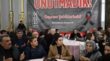 Özgür Özel'in deprem anması sırasında konuşması