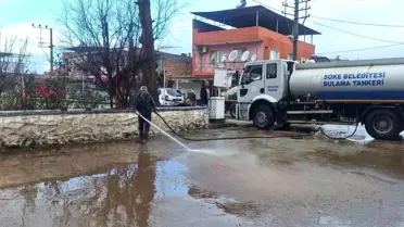Söke'de Sağanak Sonrası Temizlik Operasyonu: Belediye Ekipleri Mahalleleri Yeniden Açtı