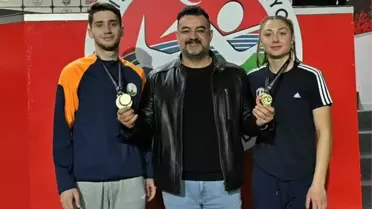 Şampiyonluk töreninde Aydınlı sporcular
