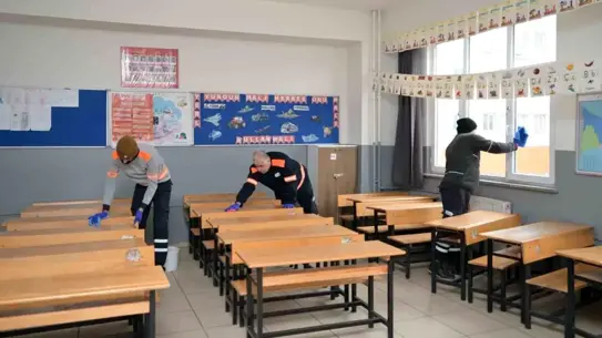 Temizlik sonrası okul görüntüsü