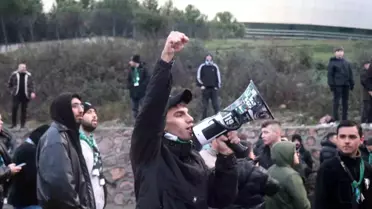 Stadyumda coşkulu taraftarlar