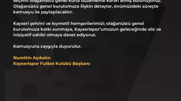 Kayserispor kongre fotoğrafı