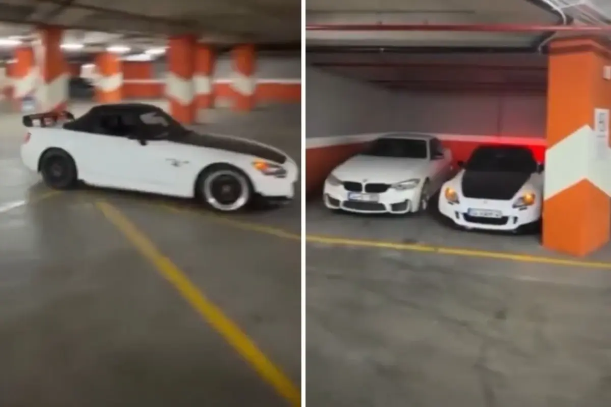 İstanbul’da Sürücü, Dar Otoparkta Ustalıkla Geriye Yer Bırakmadan Park Etti