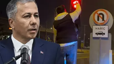 Trafik Işığını Değiştiren Sürücü Sosyal Medyada İçişleri Bakanı’na Etiket Atıyor