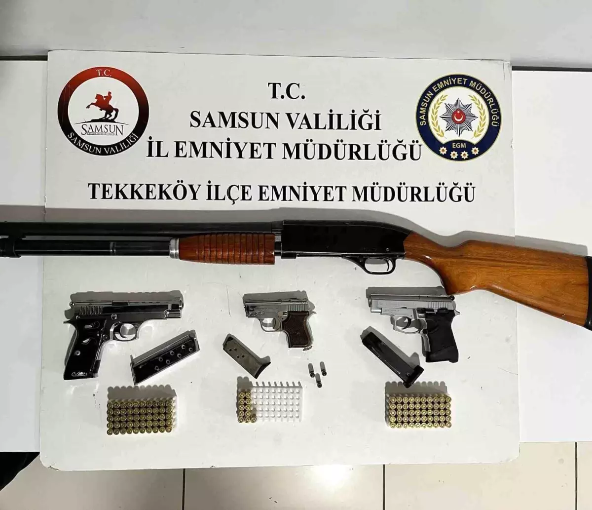 Samsun Tekkeköy'de Polis, Yasadışı Silah ve Mühimmat Operasyonu Gerçekleştirdi
