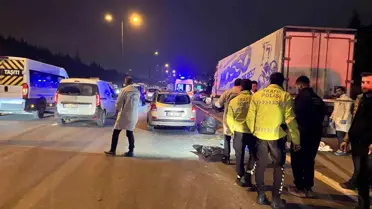 Kaza yerinde çekilmiş fotoğraf