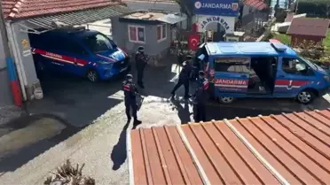 Jandarma operasyonu sırasında yakalanan şüpheli
