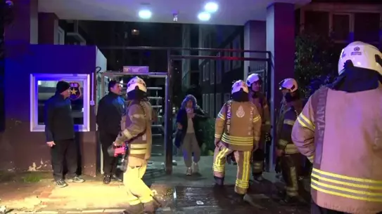 Yangın sonrası apartman görüntüsü