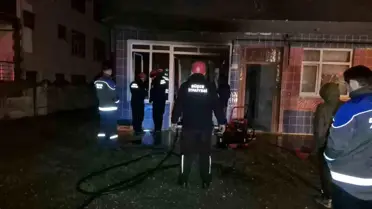 Yangın anında itfaiye ekipleri