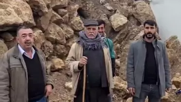 Çermik'te Şiddetli Yağışlar İstinad Duvarını Yıktı, Taziye Evi Çöktü