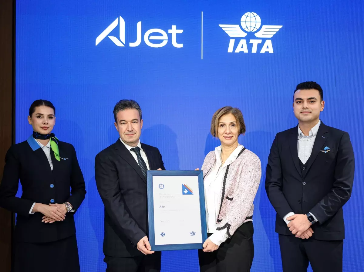 AJet, IATA Üyeliğini Resmi Olarak Tamamlayarak Sertifikasını Aldı