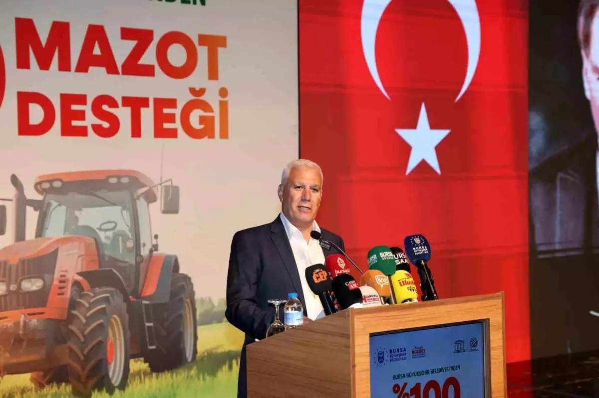 Bursa Büyükşehir'den Çiftçilere 5 Bin Liraya Çıkan Mazot Desteği Başladı
