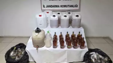 Gaziantep’te Jandarma, 200 Litre Sahte Alkolü Ele Geçirdi