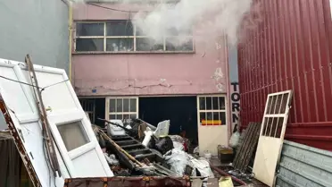 Yangın anındaki görüntü