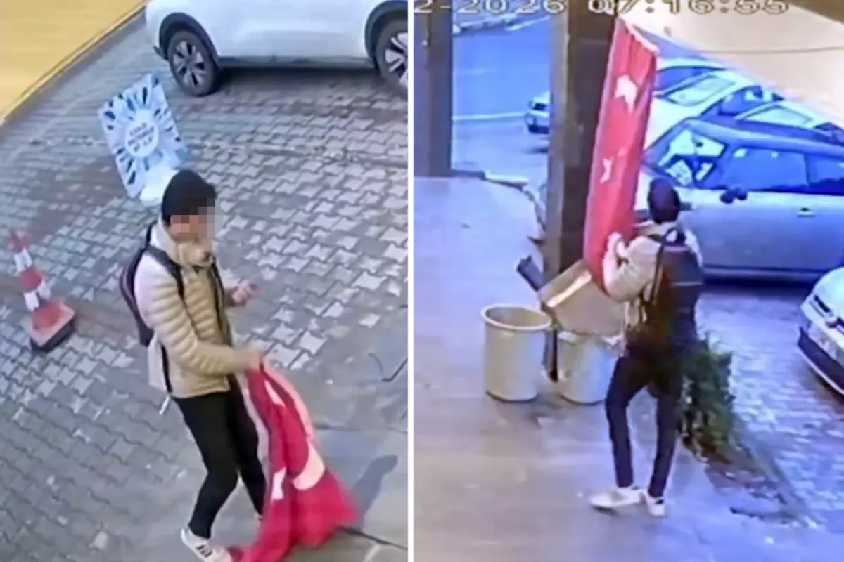 Beylikdüzü’nde Türk Bayrağına Yönelik Hakaret Görüntüsü Sosyal Medyada Gündemde