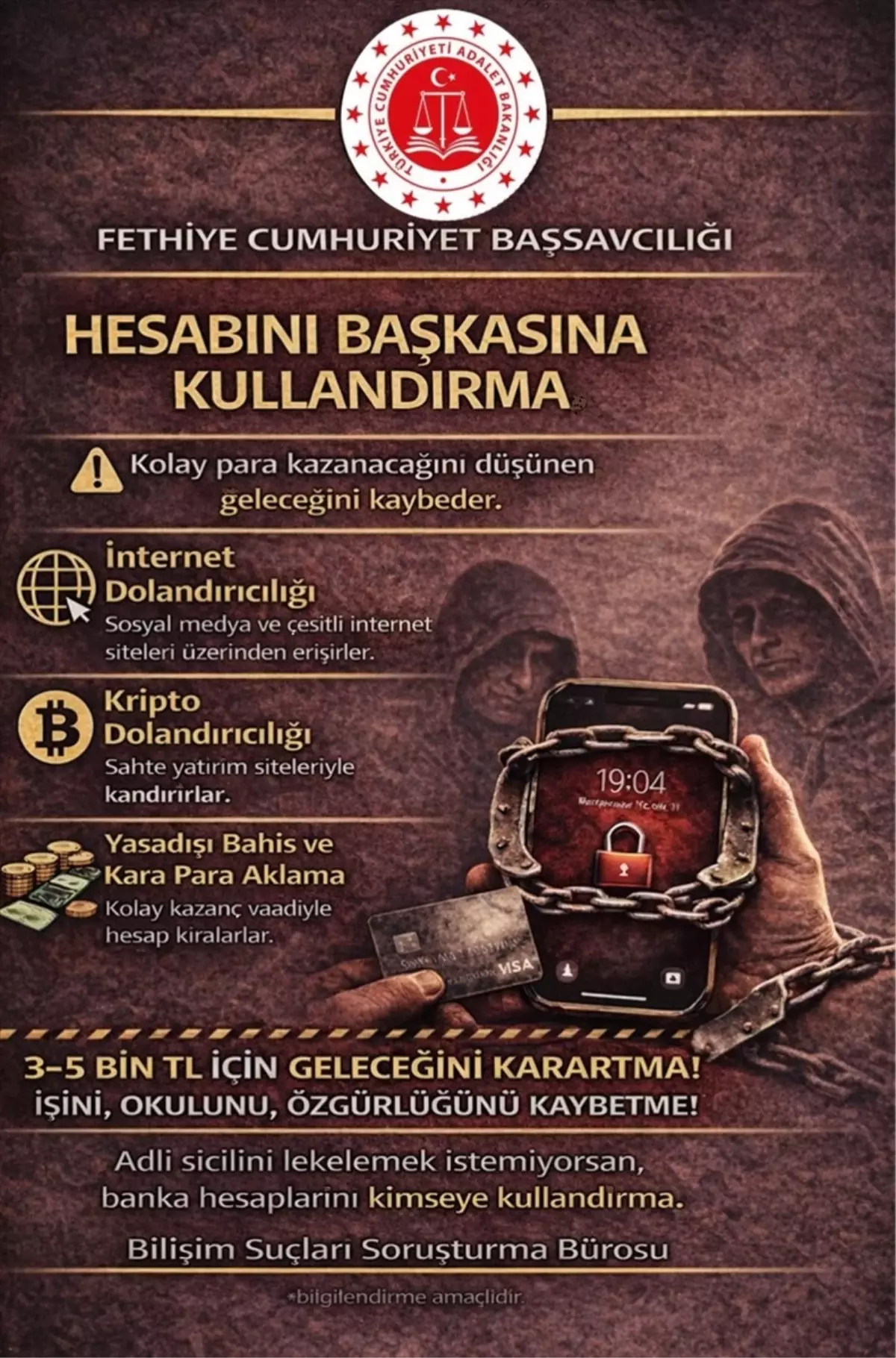 Fethiye'de Öğrencilere Yönelik Dijital Dolandırıcılık Bilgilendirme Kampanyası