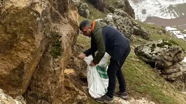 Sason’da yemleme faaliyeti sırasında çekilmiş fotoğraf