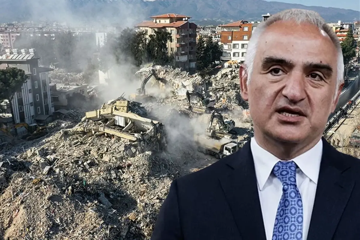 Kültür ve Turizm Bakanı Mehmet Nuri Ersoy, 6 Şubat 2023 Malatya Toplantısında Deprem Anında Hayatta Kaldı