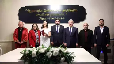 Elif İrem ve Alper'in nikah anı