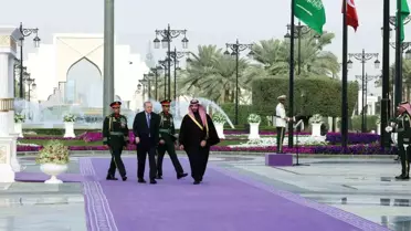 Erdoğan Riyad'ta resmi tören