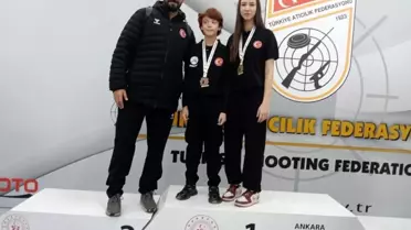 Aydınlı Gençler Ankara’da Havalı Silahlar Şampiyonasında Altın ve Bronz Madalya Kazandı