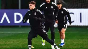 Beşiktaş oyuncuları antrenmanda