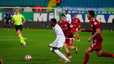 Maçın kritik anlarından bir kare