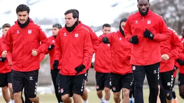 Sivasspor antrenman sahasından bir kare
