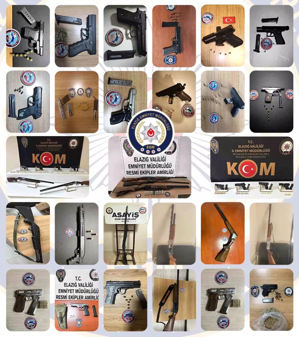 Elazığ’da Emniyet 115 Zanlıyı Tek Seferde Gözaltına Aldı