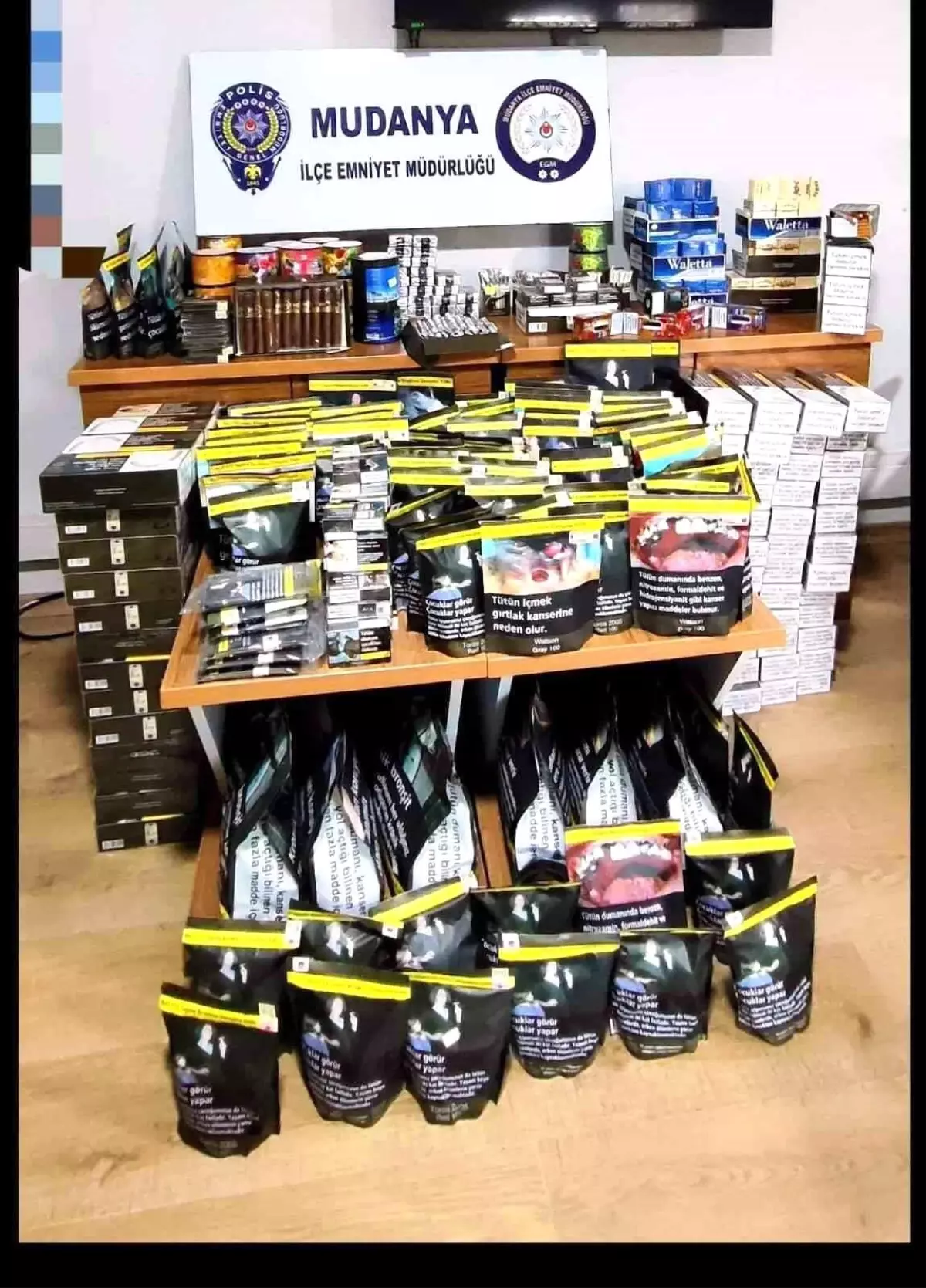 Mudanya’da Polis, Kaçak Tütün ve Mamul Operasyonunda 1,5 Ton Ürün Ele Geçirdi
