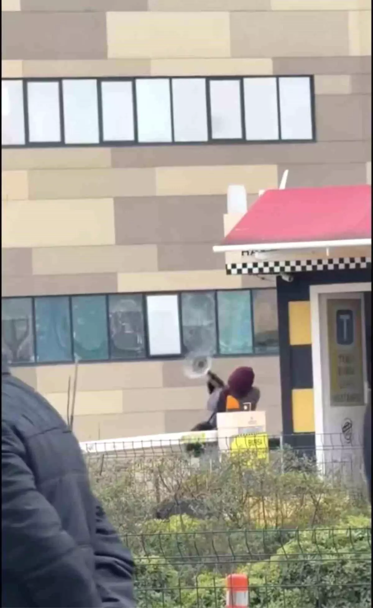 Bursa taksi durağında yaşanan olayın genel görünümü