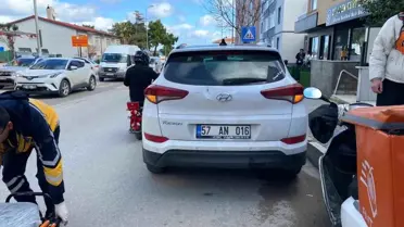 Sinop'ta Yaya Geçidinde Motosiklet Çarpması: Sürücü Hafif Yaralandı