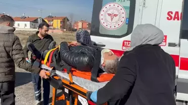 Kaza sonrası hastaneye kaldırılan işçi