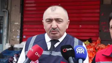 Denetim yapan belediye görevlileri