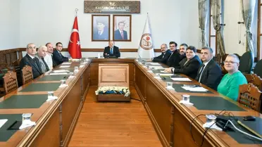 Toplantı sırasında çekilen fotoğraf