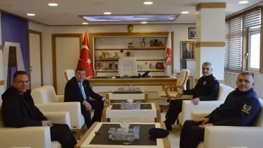 Jandarma Komutanı Bakçepınar, Havza Belediyesi'ni Ziyaret Etti