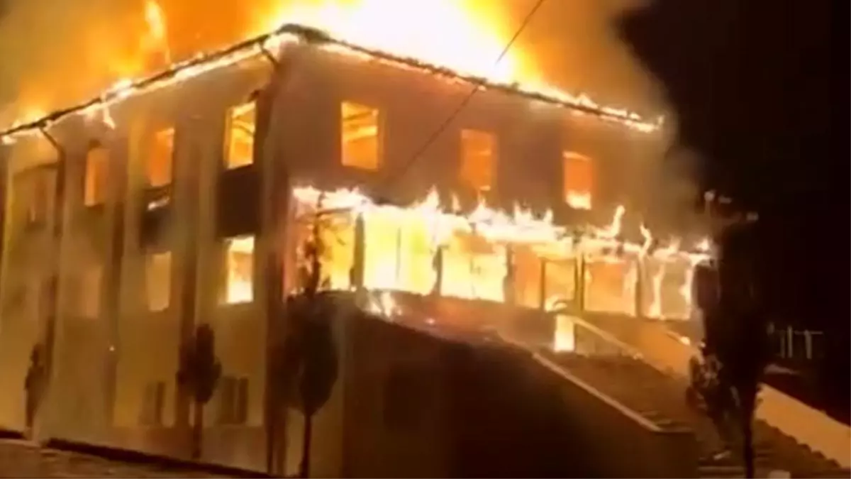 Mengen'de Camide Korkutan Yangın: İtfaiye Ekipleri Hızlı Müdahale Etti