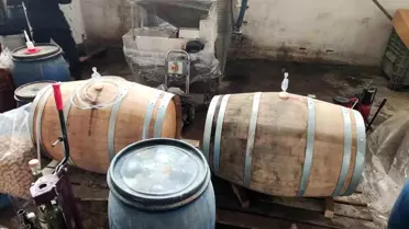 Bursa İznik’te 800 Litre Kaçak Şarap Ele Geçirildi