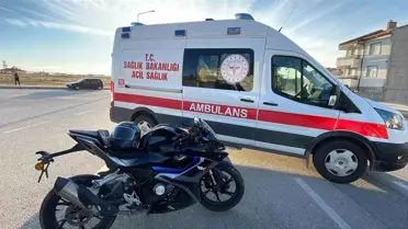 Karaman’da Ciple Çarpışan Motosiklet Sürücüsü Yaralandı