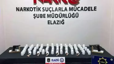 Elazığ'da Narkotik Operasyonu: 802 Gram Kokain ve Silahlar Ele Geçirildi