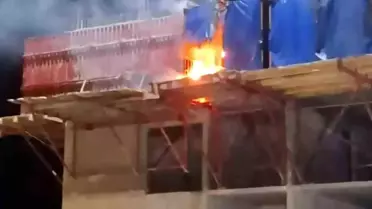 Emet'te TOKİ Şantiyesinde Kontrol Altına Alınan Yangın