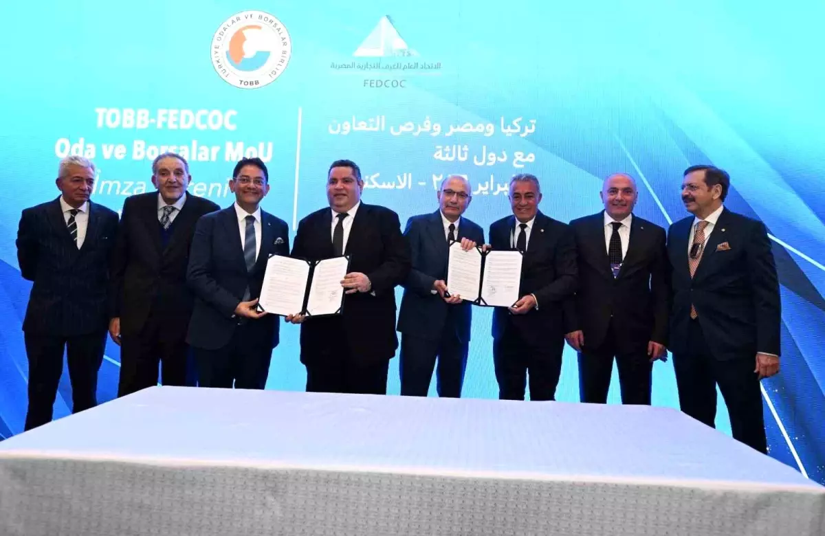 Erzurum Ticaret Borsası, Kuzey Sina Ticaret Odası ile 15 Milyar Dolarlık İşbirliği Anlaşması İmzaladı