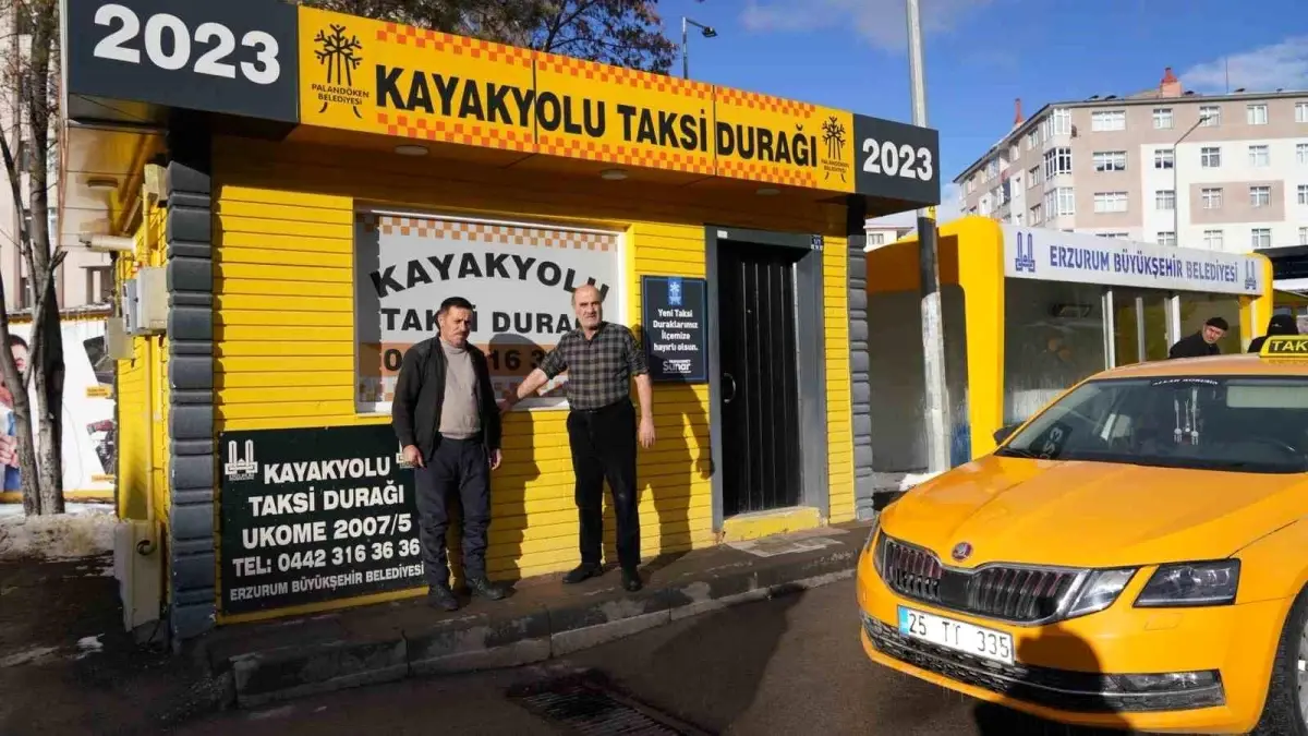 Palandöken'de Kışa Dayanıklı Taksi Durakları Şehrin Yeni Konfor Noktası